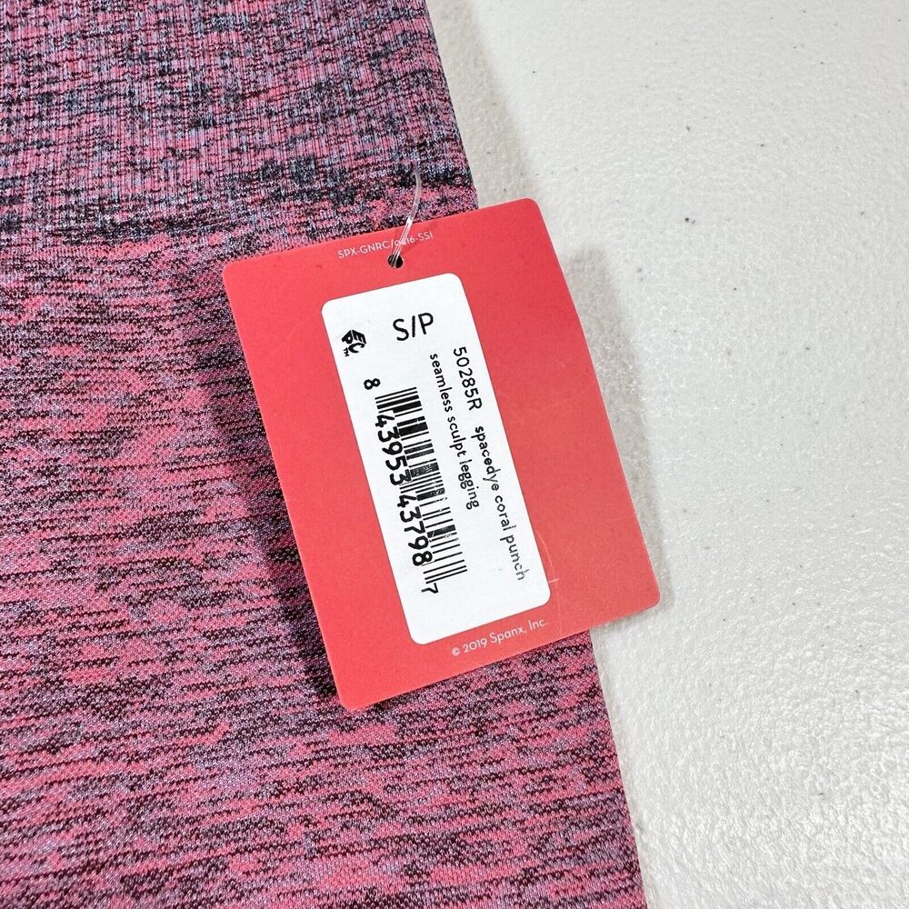 Spanx Seamless Sculpt Legging Spacedye Coral Punch sz S 50285R Womens - Picture 2 of 8